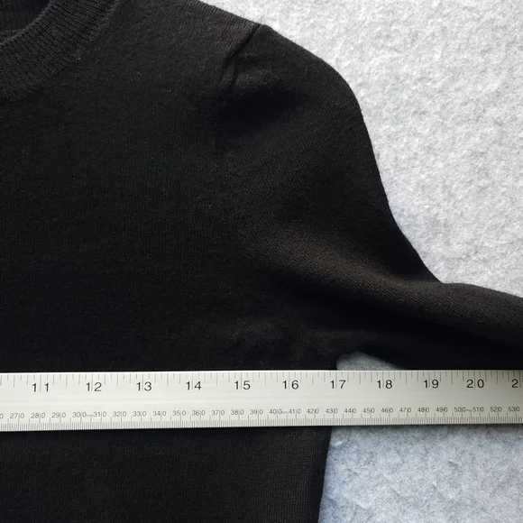 Sézane Paulo Jumper Pullover Sweater Merino Wool in Black SHRUNKEN - Picture 6 of 8